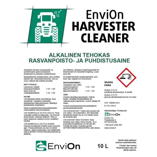 Pesuaine | EnviOn Harvester Cleaner (10L) - Image 3